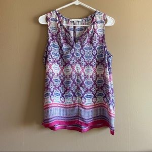 Blouse Femme Rose & Olive Taille S - Motif Noir Et Blanc, Manches Longues, Nouage - Occasion Très Bon état